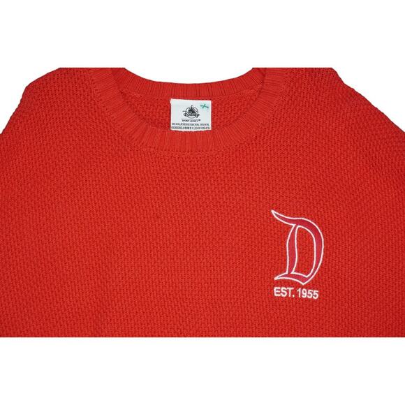 Disneyland Red Cable Knit Sweater Spirit Jersey Size 2X - Picture 7 of 11